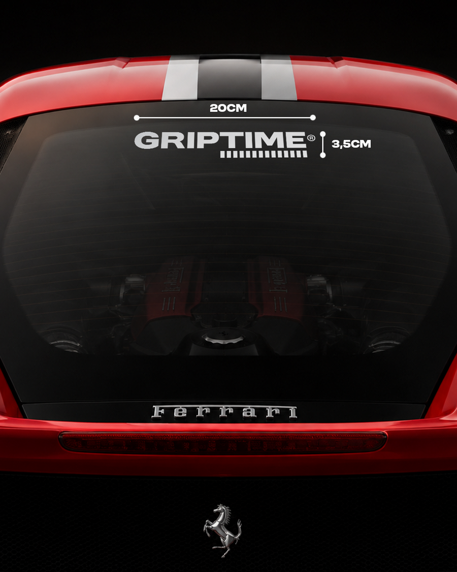 GRIPTIME® Premium Autoaufkleber (20 x 3,5cm)