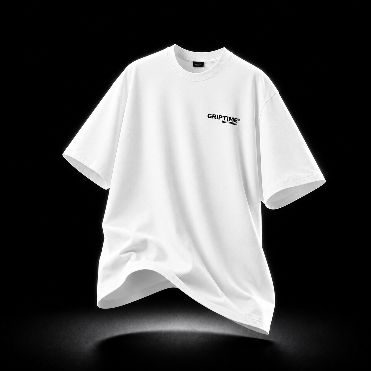 GripTIme Oversized Heavyweight Tee White - Weiß