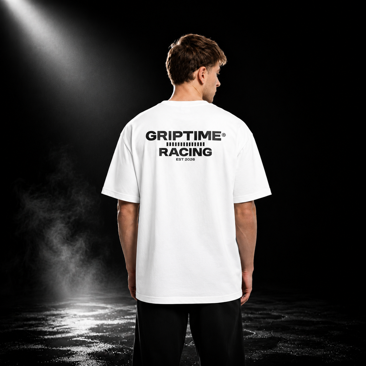 GripTIme Oversized Heavyweight Tee White - Weiß