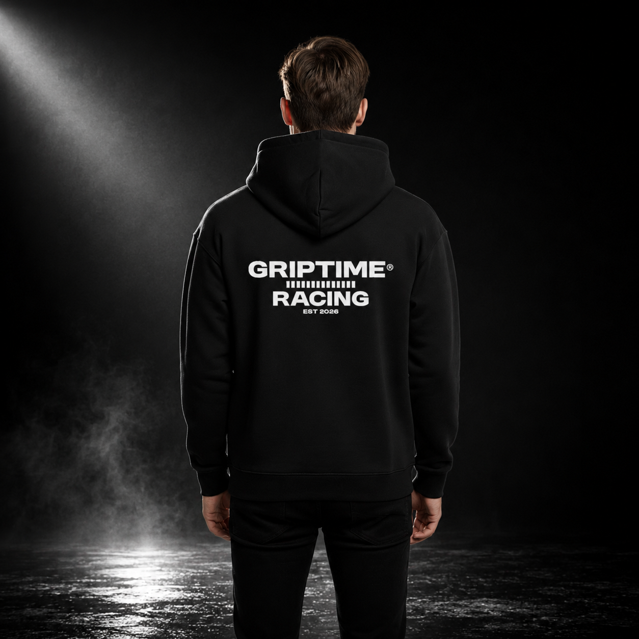 GripTime Oversized Hoodie - Schwarz