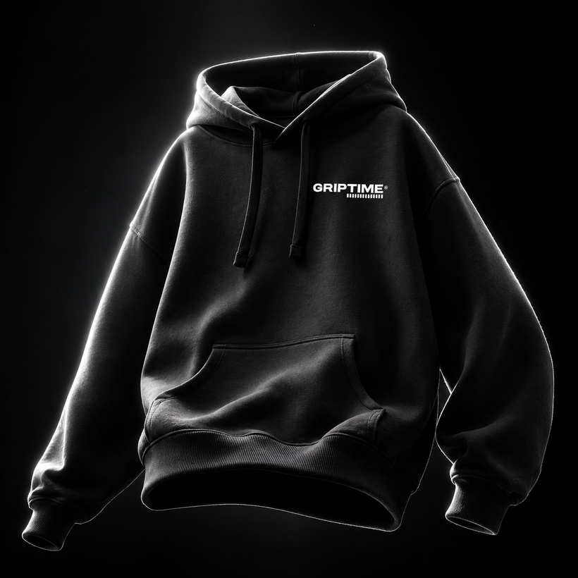 GripTime Oversized Hoodie - Schwarz