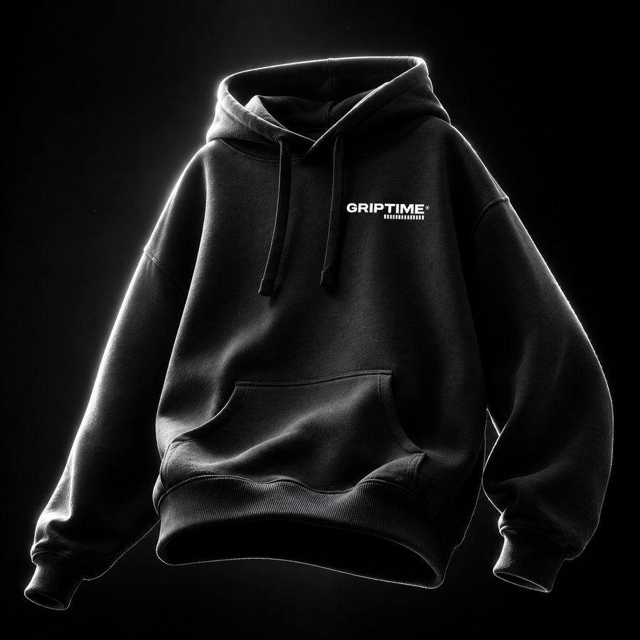 GripTime Oversized Hoodie - Schwarz